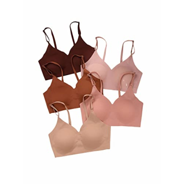 Stylish and Comfortable Verdusa Women's 5-Pack Padded Seamless Bralettes - Perfect for All Occasions