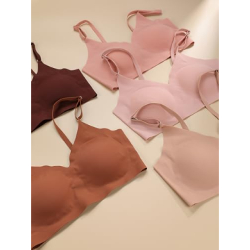 Verdusa Women's 5-Pack Padded Seamless Bralettes