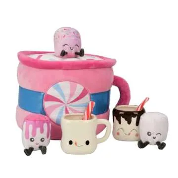 iscream Merry Mug Holiday Plush Accent Pillow Set