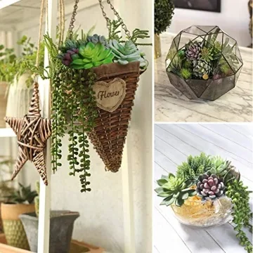 Anoak 16 Pcs Artificial Succulent Plants Set for Decor