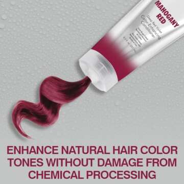 CHI Color Illuminate Conditioner, Helps Maintain Fresh Color In Natural & Color-treated Hair, Sulfate, Paraben, & Cruelty-Free, Mahogany Red, 8.5 Oz