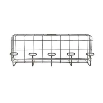 Vintage Wire Basket & Hook Station for Organizing Spaces