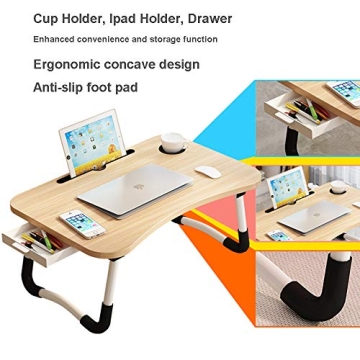 Versatile Lap Desk with Storage Drawer for Kids and Adults