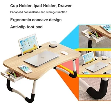 Versatile Lap Desk with Storage Drawer for Kids and Adults