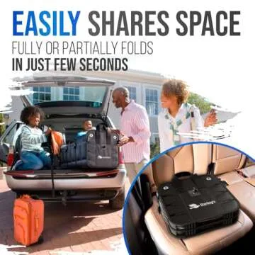 Large Collapsible SUV Trunk Organizer for All Vehicles