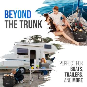 Large Collapsible SUV Trunk Organizer for All Vehicles