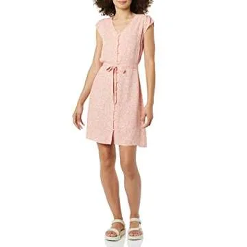 Goodthreads Women's Flutter-Sleeve Peasant Dress, Stylish Comfort