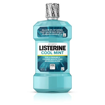 Listerine Cool Mint Antiseptic Mouthwash - Fresh Breath & Care