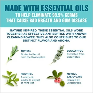 Listerine Cool Mint Mouthwash - Fresh Breath & Plaque Care