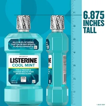 Listerine Cool Mint Mouthwash - Fresh Breath & Plaque Care