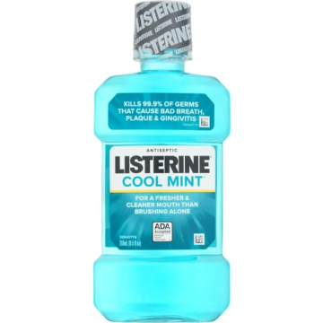 Listerine Cool Mint Mouthwash - Fresh Breath & Plaque Care