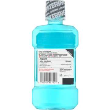 Listerine Cool Mint Mouthwash - Fresh Breath & Plaque Care
