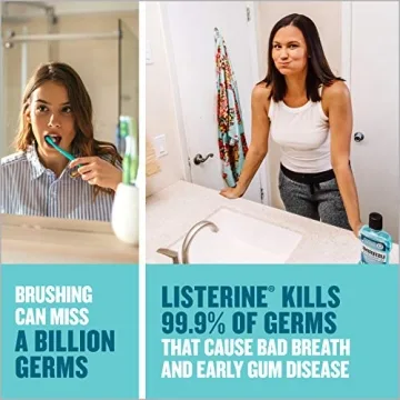 Listerine Cool Mint Mouthwash - Fresh Breath & Plaque Care