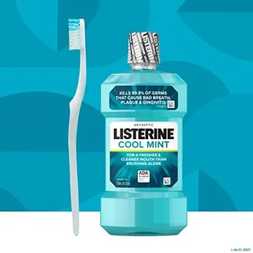 Listerine Cool Mint Mouthwash - Fresh Breath & Plaque Care