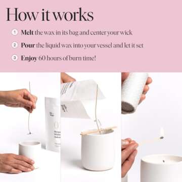 Siblings Essentials Candle Refill Kit - DIY Eco-Friendly Candles