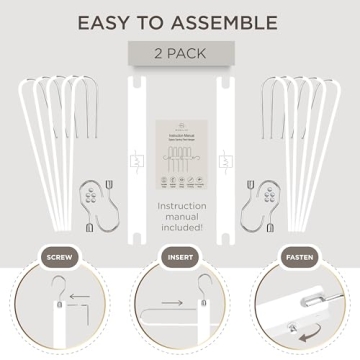 MORALVE Space Saving Beechwood Pants Hangers 2 Pack