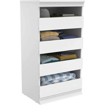ClosetMaid Modular Storage Unit - 4 Drawers & Stylish Design