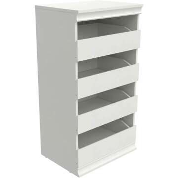 ClosetMaid Modular Storage Unit - 4 Drawers & Stylish Design