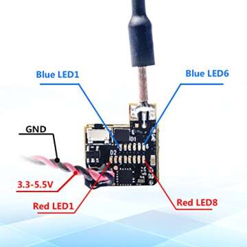 Wolfwhoop WT05 Micro AIO 600TVL Camera Only 3.4g 5.8GHz 25mW FPV Transmitter with Dipole Brass Antenna Combo for FPV Quadcopter Drone