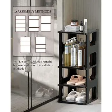 Versatile Shoe Organizer Rack for Small Spaces 5 Tier