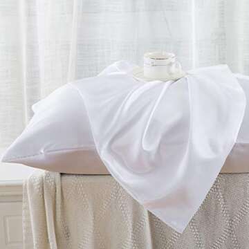 Ethlomoer Luxury Satin Pillowcase for Hair and Skin