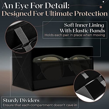 SupaSak Travel Sunglasses Organizer Case - Secure & Stylish