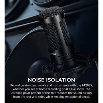 Audio-Technica AT2035 Microphone Bundle with Essential Accessories