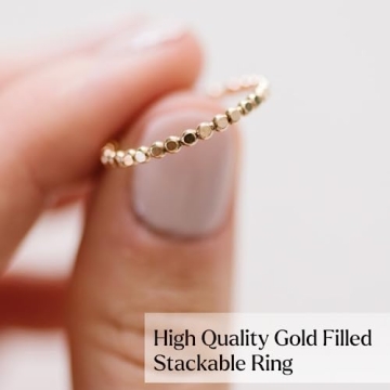 Stylish Dainty 14k Gold Filled Rings for Women