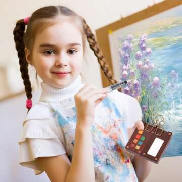 Mini Watercolor Paint Palette Travel Kit for Artists