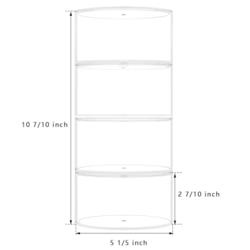 NIUBEE 4-Layer Acrylic Belt Organizer for Accessories