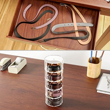 NIUBEE 4-Layer Acrylic Belt Organizer for Accessories
