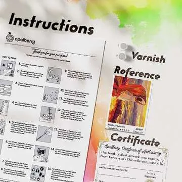 Opalberry Ocean Breeze Paint by Numbers Kit for Adults