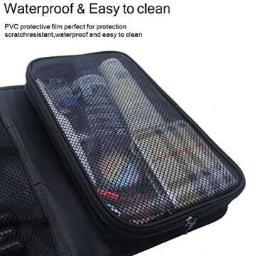 Hanging Toiletry Bag Travel Kit for Men and Women Waterproof Wash Bag Compact Makeup Organizer Bag Shaving Kit for Bathroom, Travel Accessories, Cosmetics, Shampoo, Body Wash (Black)