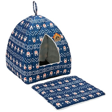 Cozy Hollypet Folding Cat Bed Tent for Small Pets