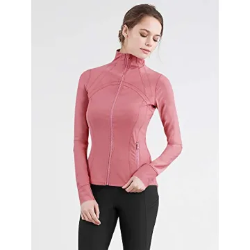 Lock and Love LL QJC3008 Women's Full Zip Workout Jacket