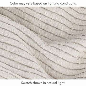 Nate Home Lightweight Cotton Matelasse Duvet Cover Set