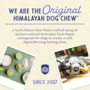 Himalayan Dog Chew Yak Cheese Chew, 2.3 oz for Dogs