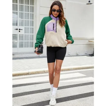 AMEBELLE Lightweight Fleece Pullover Jacket for Women