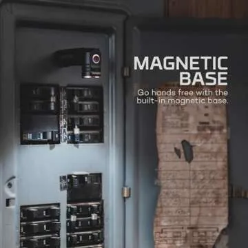 NEBO SWYVEL 1000 Lumen USB Wireless Rechargeable Aluminum Flashlight: Compact 90 Degree Rotating Swivel Head Work Light; 5 Light Modes; Pocket Clip Magnetic Base for Hands-Free Lighting -Black