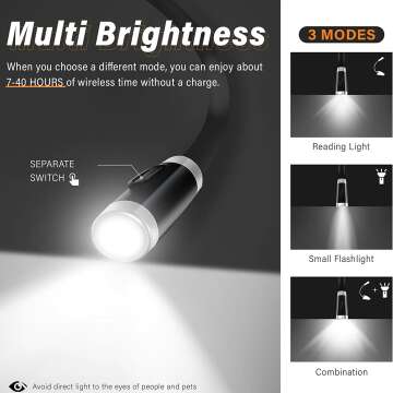 LED Neck Reading Light for Comfortable Reading