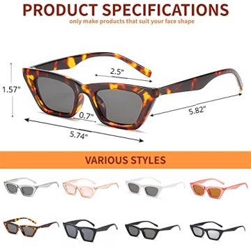 Trendy EASYHAUTE Cat Eye Sunglasses for Women with UV Protection