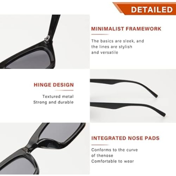 Trendy EASYHAUTE Cat Eye Sunglasses for Women with UV Protection