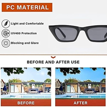 Trendy EASYHAUTE Cat Eye Sunglasses for Women with UV Protection