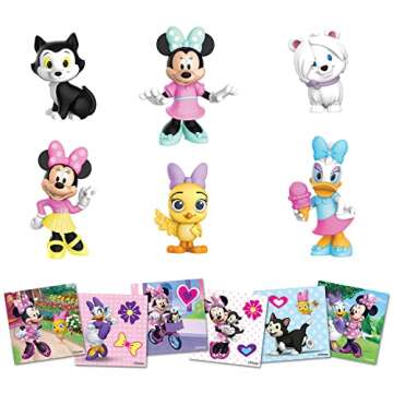 Disney Junior Minnie Mouse 6-Pack Surprise Eggs, Includes Characters and Stickers, Easter Gifts and Basket Stuffers, Officially Licensed Kids Toys for Ages 3 Up by Just Play
