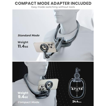 eSamcore Foldable Neck Phone Holder for Hands-Free Capture