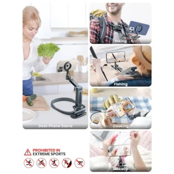 eSamcore Foldable Neck Phone Holder for Hands-Free Capture