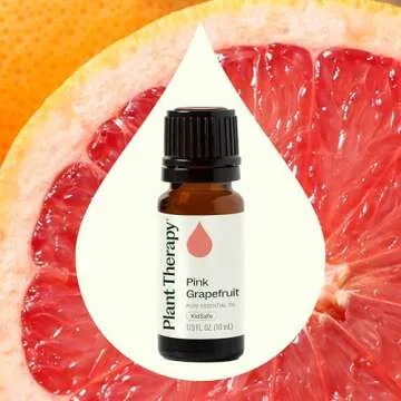 Plant Therapy Pink Grapefruit Essential Oil 10 mL (1/3 oz) 100% Pure, Undiluted, Natural Aromatherapy, Therapeutic Grade
