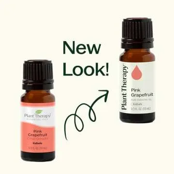 Plant Therapy Pink Grapefruit Essential Oil 10 mL (1/3 oz) 100% Pure, Undiluted, Natural Aromatherapy, Therapeutic Grade