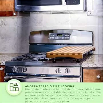 Prosumer's Choice Premium Bamboo Cutting Board | Stylish Stovetop Cover