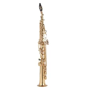Brass Straight Soprano Saxophone - Bb Woodwind Starter Set